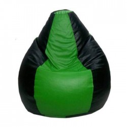 Express Classic XXXL Bean Bag with Footstool Filled with Beans - Parrot