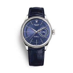 Classy Look Blue Dial and Brown Chain Watch